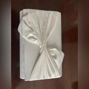 White Satin Clutch